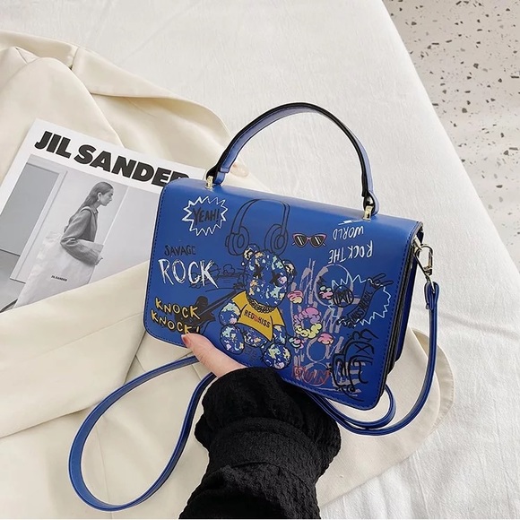 Blue Graffiti Purse - Picture 5 of 7